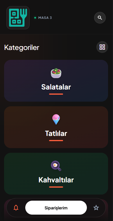 Dinematik Mobile Menu Preview